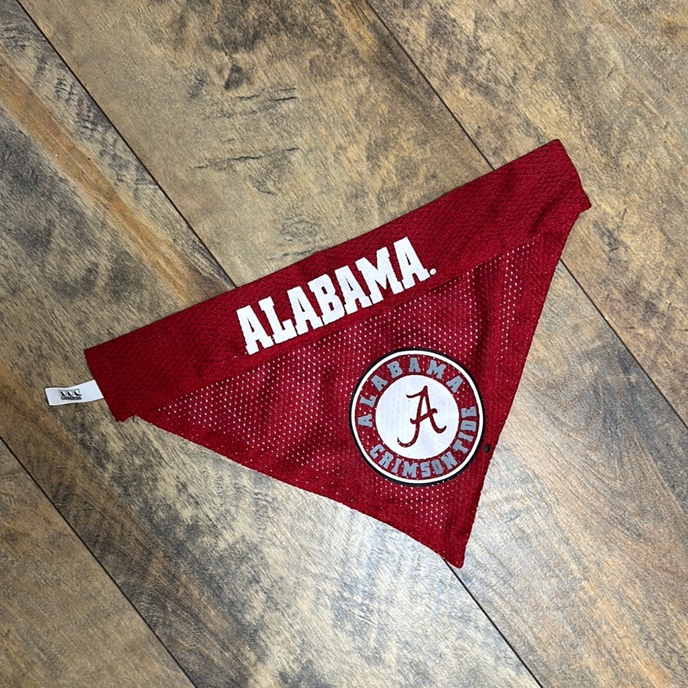 PETS FIRST Reversible University of Alabama Crimson Tide Dog Bandana, L/XL